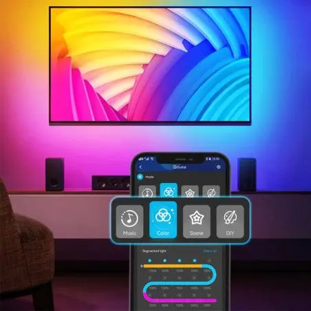 Govee RGBIC Neon TV Backlight - WiFi et Bluetooth - 10