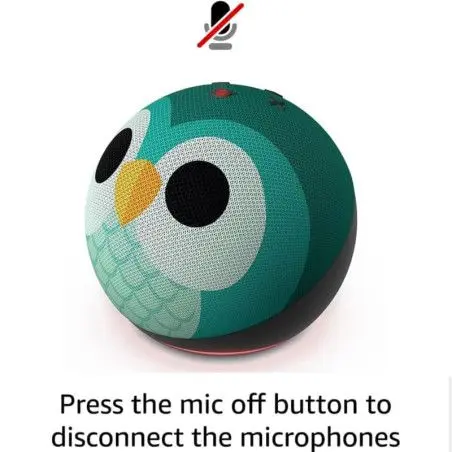 Baffle Amazon Echo Dot 5th Gén - Edition Kids  - TRANSFORMEZ LA VOIX D'ALEXA EN Hibou
