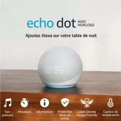 Baffle  Amazon Echo Dot  5th Gén Avec Horloge  - 2