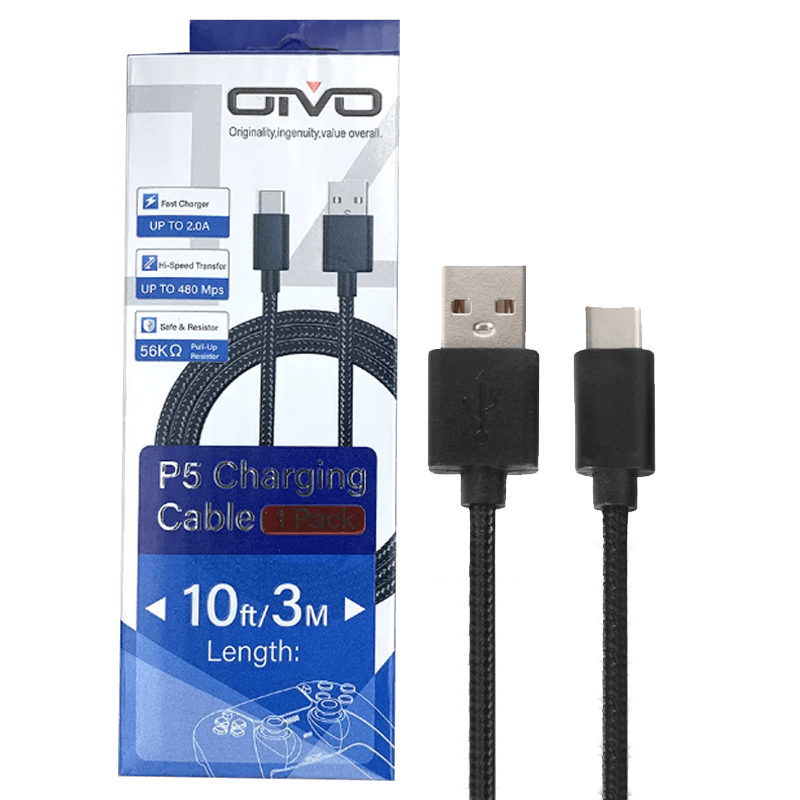 Câble de chargeur USB de type C pour Sony PlayStation 5, contrôleur de  série Switch, données