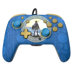 Manette Switch Filaire - Edition Zelda Hyrule Bleu  - 1