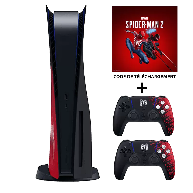 Pack PlayStation 5 : Marvel’s Spider-Man 2 Limited Edition double manettes  - 1
