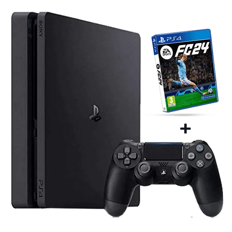 Playstation 4 Slim 500Go + EA Sports FC 24 - Version Arabe  - 1