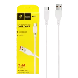 Cable USB A vers Type C - Denmen D01T - 1M  - 1