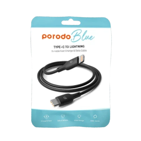 Cable Type C vers Lightning - Porordo Blue - 1M  - 2