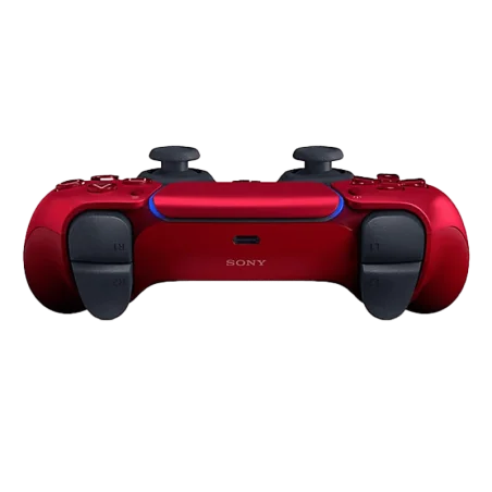 Vue de la manette PS5 DualSense Volcanic Red avec design ergonomique
