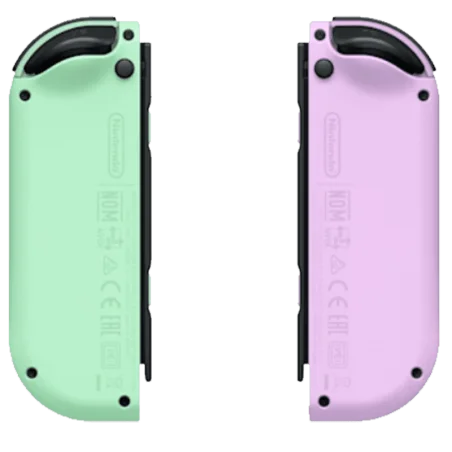 Joy Con : Paire de Manettes - Violet pastel / Vert pastel - vue de back