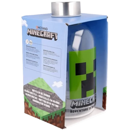 Bouteille en verre 620ml - Minecraft