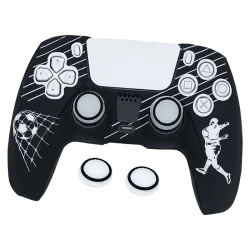 Protection en Silicone pour Manette PS5 - KIT Silicone - Football - Blanche