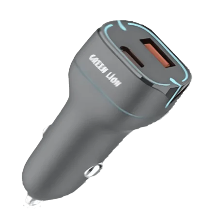 Chargeur Voiture Fast Dual Port Type C et USB - Green Lion - 1M