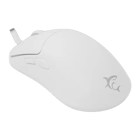 Souris Filaire White Shark Graphene - Blanc