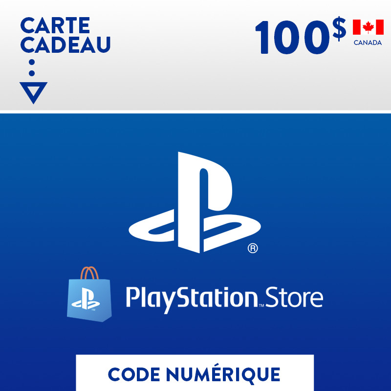 Carte PlayStation - 100$ PSN - Canada