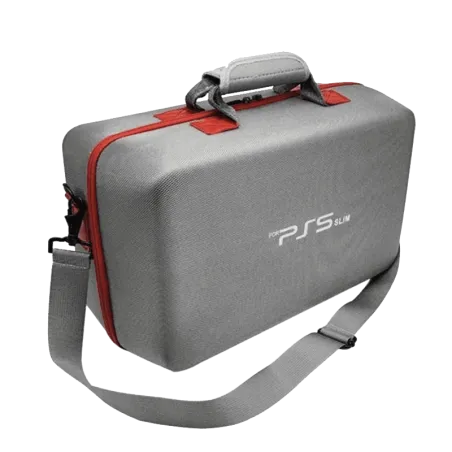 Valise PS5 Slim: Pour Console, 2 Manettes et Casque - Gris