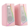 Haut Parleur Baffle Redragon ANVIL - Rose - BASSES CLAIRES AMÉLIORÉES