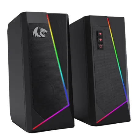 Haut Parleur Baffle Redragon ANVIL - Noir - ÉCLAIRAGE RVB À COMMANDE TACTILE