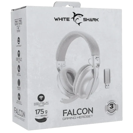 Casque Sans Fil Falcon - White Shark - Blanc