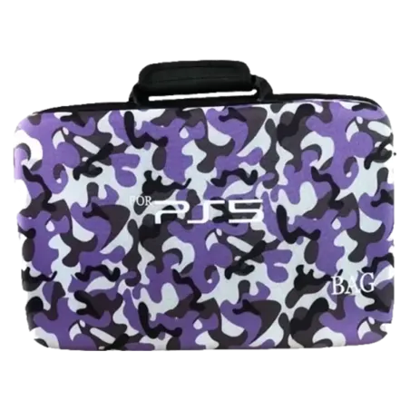 Valise de voyage PS5 - violet camouflage  - étui robuste et spacieux