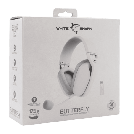 Casque Sans Fils Butterfly - White Shark