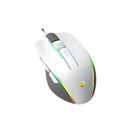 Souris RGB Meetion - GM23-2023 -  - Blanc - Boutons: 5+1 Clés