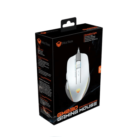 Souris RGB Meetion - GM23-2023 -  - Blanc - boite