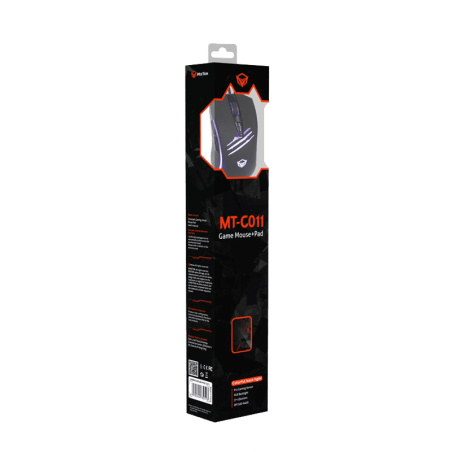 Pack souris et tapis de jeu filaires Meetion