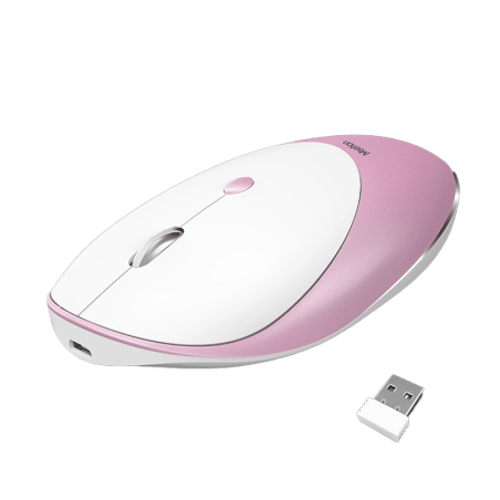 Souris Rechargeable Sans Fil Meetion -MT-R600 - Rose