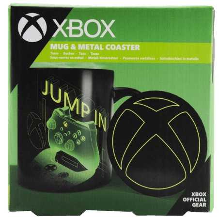 Mug Xbox et sous-verre en métal
