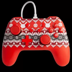 Manette Switch filaire PowerA Pokémon Holiday Sweater - Design festif