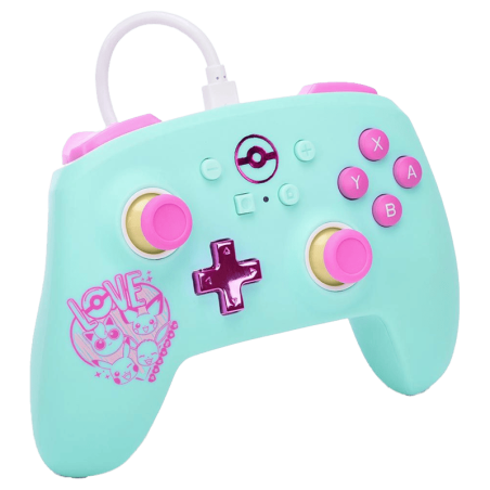 Manette Nintendo Switch PowerA sous licence officielle avec prise audio 3,5 mm