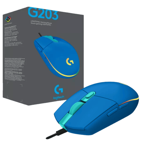Logitech G203 LIGHTSYNC RGB bleu
