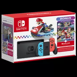 Nintendo Switch - Pack Deluxe Mario Kart 8 avec Joy-Con Neon et écran LCD