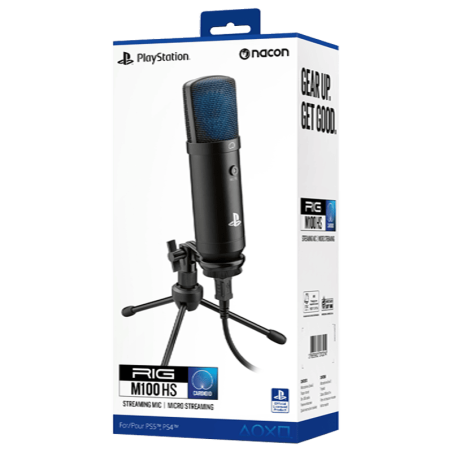 Microphone Gaming RIG M100 – Son HD, Trépied, Cardioïde, PS5, Mac, PC