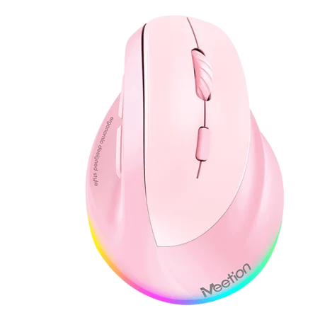 Souris Sans Fil Meetion pour droitier - BTM010R rose