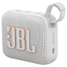 JBL Go 4 blanche résistante IP67 et autonomie prolongée