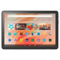 Tablette Amazon Fire HD 10 affichant une vidéo en streaming