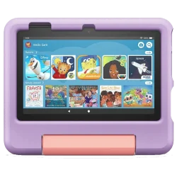 Tablette Amazon Fire 7 Kids violette avec écran 7 pouces