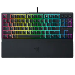 Clavier Razer Ornata V3 TKL vue de dessus avec rétroéclairage RGB