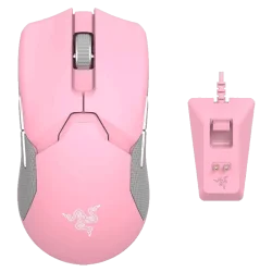 Souris Sans Fil Razer Viper Ultimate Quartz et Station de Charge - Rose
