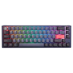 Design fin du Ducky One 3 Cosmic Blue vue de face