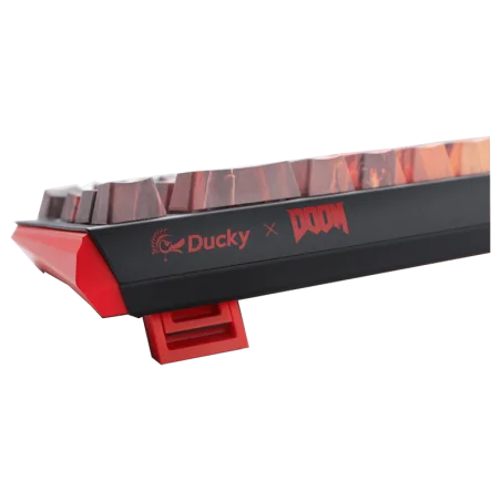 Clavier Ducky One 3 SF 65% x DOOM Edition - Détail des touches PBT sublimées