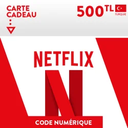 Carte Netflix - 500 TL - Turquie