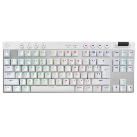Clavier Logitech G PRO X TKL Sans Fil RGB Blanc - GX Brown Tactile