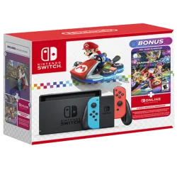 Nintendo Switch - Pack Deluxe Mario Kart 8 avec Joy-Con Neon et écran LCD