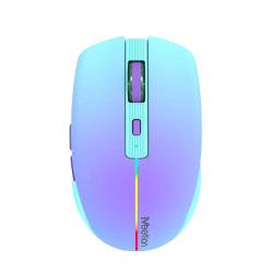 Souris Sans Fil 2,4 G et Bluetooth Meetion -BTM002- Bleu