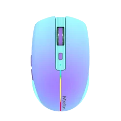 Souris Sans Fil 2,4 G et Bluetooth Meetion -BTM002- Bleu