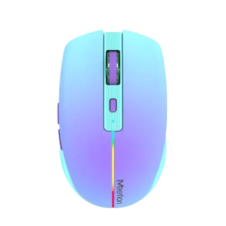 Souris Sans Fil 2,4 G et Bluetooth Meetion -BTM002- Bleu
