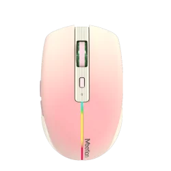 Souris Sans Fil 2,4 G et Bluetooth Meetion -BTM002 - Rose