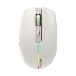 Souris Sans Fil 2,4 G et Bluetooth Meetion -BTM002 - Gris Clair