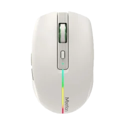 Souris Sans Fil 2,4 G et Bluetooth Meetion -BTM002 - Gris Clair