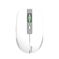 Souris Sans Fil 2,4 G et Bluetooth Meetion -BTM002 - Blanc
